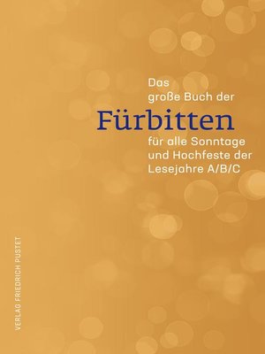 cover image of Das große Buch der Fürbitten